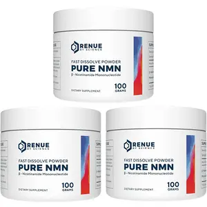 Renue by Science NMN (Nicotinamide Mononucleotide) Pure Powder Vitamin Supplement, Supports NAD+ Production, Energy, and Mitochondrial Health