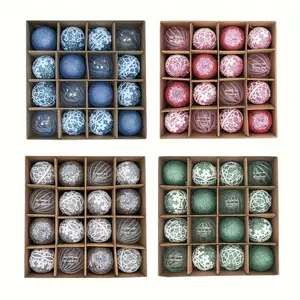 Christmas Decorations, High-End Christmas Balls Set, 16pcs 6cm Sequin Flash Pendants, Perfect for Holiday Parties & Home Decoration