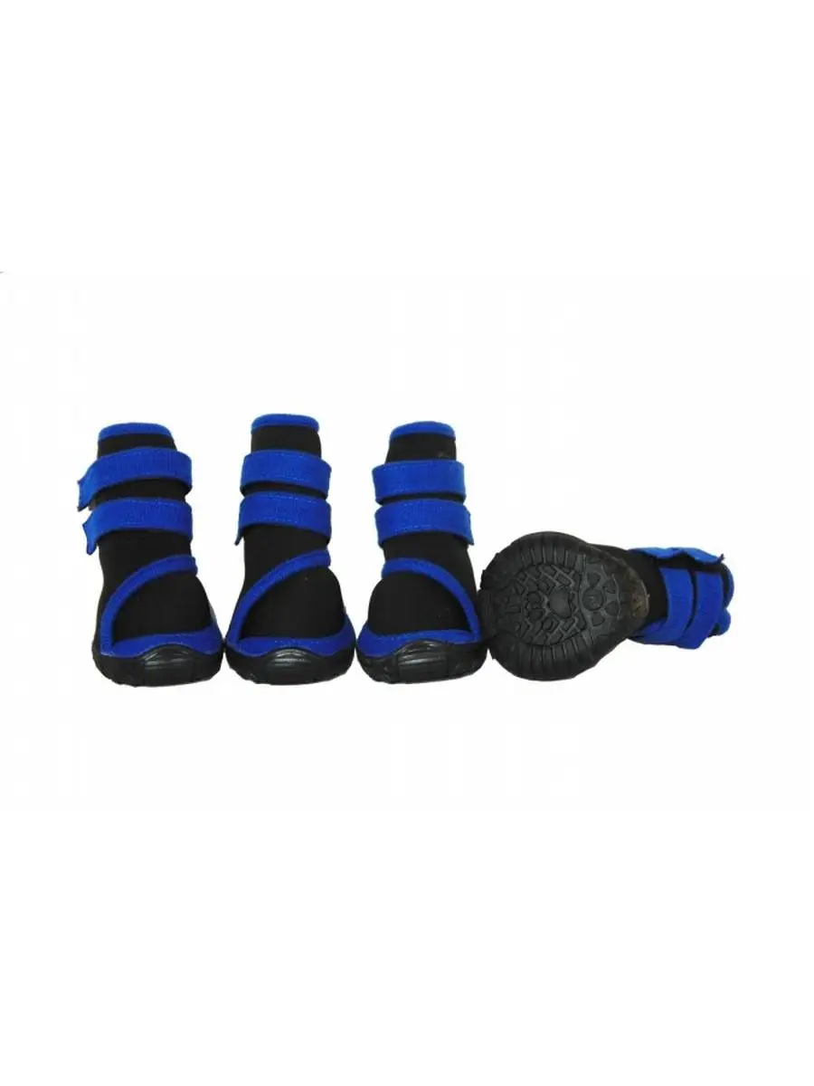 Pet Life LLC F26BLMD Performance-Coned Premium Stretch Fabric Supportive Fit Pet Paw Protectors - Set of 4
