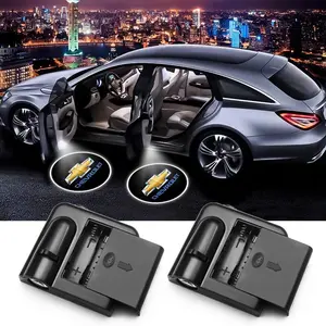 Chevrolet Car Door Welcome Projection Light, Auto Open Custom Logo Decoration, Essential Car Modification Atmosphere Enhancer