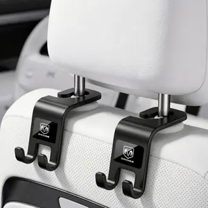 2pcs Hook Car Seat Headrest Hook, Auto Back Seat Organizer Hanger, for Dodge Durango, Hornet, Charger, Daytona, Challenger, Srt Hellcat, RAM Journey