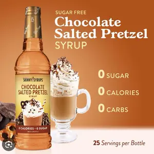 Skinny Mixes Chocolate Salted Pretzel Sugar free syrup
