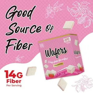 ChocZero Strawberry Wafer Cookies – Sugar Free, Keto Friendly, Low Carb Snack – No Sugar Alcohols, Gluten Free, Non-GMO, Individually Wrapped – 8oz Box