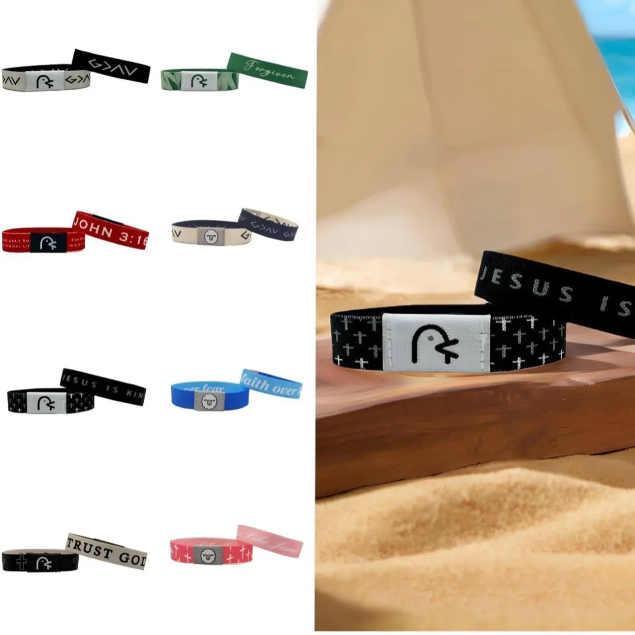 EWOPT Daily Bible Verse Bracelet with Personalized Music for Spiritual Growth