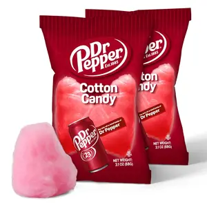 Dr Pepper Cotton Candy – 2-Pack Bulk Bags | Classic Soda Flavor | Sweet Carnival Treats & Party Favors
