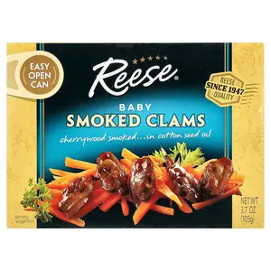 Reese Baby Smoked Clams, 3.7 oz (105 g)