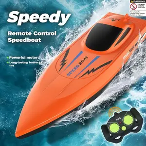 High-Speed Remote Control Boat Toy, Pool Racing Toy, Water Play Toy, 2.4g Remote, Outdoor Lakes and Ponds, Ideal Birthday Gift, RC Boat