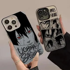 Anime N-Naruto Uchiha Sasuke Hard Case for IPhone 17 16 15 14 13 12 11 Pro Max Plus Shockproof Back Cover