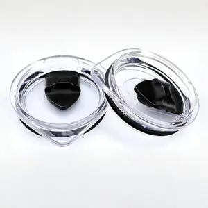 (2-Pack) Magnetic Slider Lids Compatible with YETI Rambler, Ozark Trail, Rtic - Spill Proof Replacement Tumbler Covers for 10oz/20oz Cups