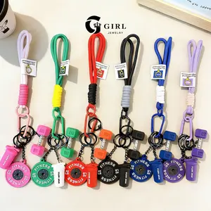 GGIRL Fitness Keychain Collection - Silicone Dumbbell, Kettlebell & Weight Plate GGIRL Keychains. Stylish Gym Accessories for Both Men and Women. High - Quality and Fashion - Forward Keychain Gifts