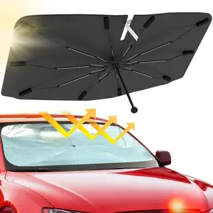 2026 New Synthetic Foldable Umbrella Windshield Sunshade, UV-Blocking Heat-Insulating Automotive Glass Sunshade, Universal Car Accessories for SUV, MPV, Truck & Sedan Front Window Cover