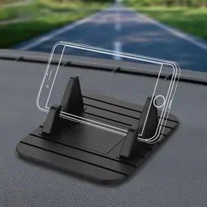 Car Phone Holder, Creative Anti-Slip Detachable Multi-Functional Silicone Dashboard Mount, Car Center Console Mobile Stand