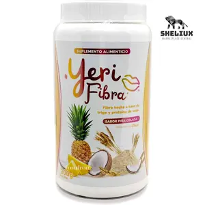Yeri Fibra Pina Colada Flavor 300g Powdered Fiber Supplement Made in Mexico - Dietary Fiber for Digestive Health
