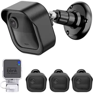 All- Blink Outdoor Camera Mount, Compatible With Outdoor (4th & 3rd Gen), 360  Adjustable Wall Mount With Sync Module Mount, Cameras Not Included (3Pack, Black)