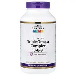 21st Century Triple Omega Complex 3-6-9, 180 Enteric Coated Softgels