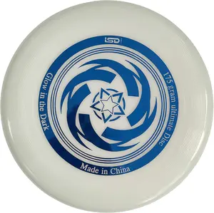 Glow in the Dark Ultimate with Soft Grip Frisbee Disc 175 Grams,10.5 inches Sport Disc, Great for Backyard, Park, Beach, Camping, pet and More