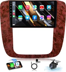 Car Radio for Chevy Silverado Tahoe Suburban GMC Yukon Sierra 2007-2013: 2G RAM+64G ROM,9" IPS Touch Screen Stereo Build-in GPS Wireless CarPlay/Wired Android Auto Backup Camera/DSP/SWC 5G WiFi FM