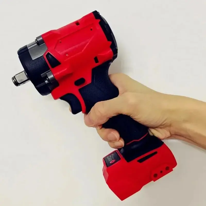 Brushless Impac Wrench 500N.m Electric Driver 1/2" Repair Cordless Screwdriver 4 Gears Power Tools for  18V Battery