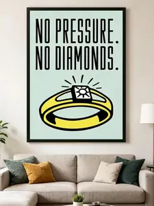 Alec Monopoly 'Time Is Money' Classic Cartoon Graffiti Canvas Painting, Eco-Friendly Fade-Resistant UV-Protected Wall Art Poster, Perfect for Living Room Office Home Decor