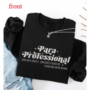 Paraprofessional Short Sleeve Sweatshirt , Para Teacher Assistant Sweatshirt , Teacher Aide , Chaos Coordinator Sweatshirt