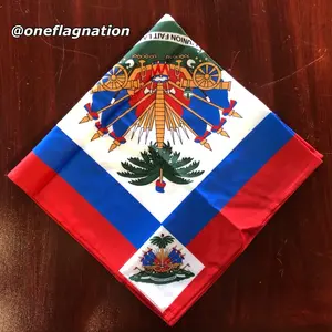 Original Haitian flag bandana “Mouchwa” headbands (unisex)