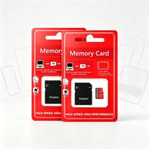 Micro TF SD Cards for Mobile Phones, 2 Pack Durable SD Memory Card for Dash Cams, 1TB MicroSDXC Card for PC, Micro SD Card & SD Card for Car Audio and Surveillance Cameras
