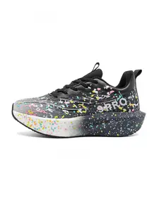 Light Practical Gradient Racing Shoes | Classic Splash Ink Fashion | Even Force Cushioning | Wear-resistant for Sports & Daily Wear