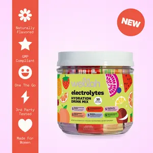Wellah Electrolytes Variety Stick Packs | Hydration Drink Mix | 30 Stick Packs