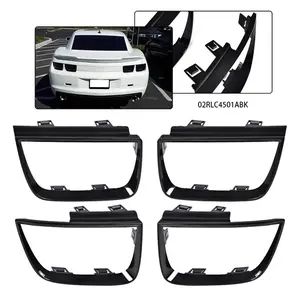 FIT FOR 2010-2013 CHEVROLET CAMARO BEZEL TAIL LIGHTS BLACK LIGHT 4 PCS