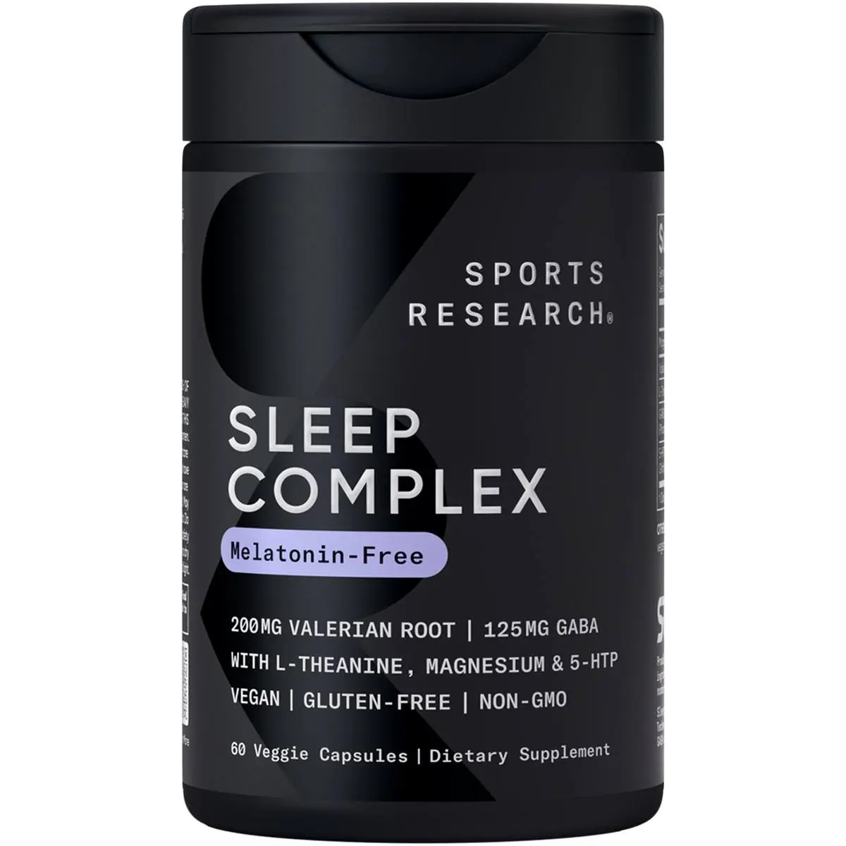 Sleep Complex w/ L-theanine, Magnesium, Gaba & 5-HTP, 60 Veggie Capsules - Vegan ­· Gluten-Free · Non-GMO - 60 Capsules (30 Servings)