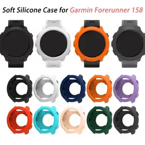 Soft Silicone Case Cover for Garmin Forerunner 55 /158 Smart Watch Strap Wearable Clear Soft Bumper Protector Shell Accessoies