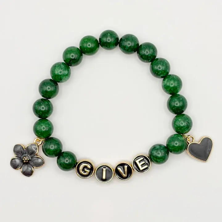 ST song inspired green and black gemstone bracelets ST song inspired green and black gemstone bracelets