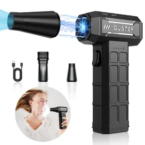 Portable Turbine Fan 300000 Rpm, Ultra Long Battery Life, 2000mah Handheld Jet Blower, 155 Km/h Airflow, 100w High Power, USB Charging, Rechargeable Jet Fan, Portable Turbo Fan