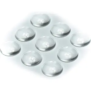 20pcs Flat Back Clear Glass Dome Cabochons Clear Magnifying Cabs Non-calibrated for DIY Photo Pendant Craft Jewelry Making (14mm-20pcs)