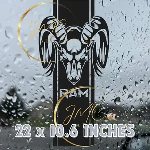 Dodge Ram Back Window Stripe Decal - Ram Sticker - Rollin Coal - Ram Sticker - Cut To Fit - Dirt Diesel Decal - Dodge Truck Decal _ Dodge Ram Decal - Decals for Truck - Gift for Him