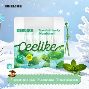 CEELIKE Travel-Friendly Mouthwash (Ice Burst Mint Flavor) | Powerful Antibacterial, Long-Lasting Freshness, Natural Formula, Convenient for Travel