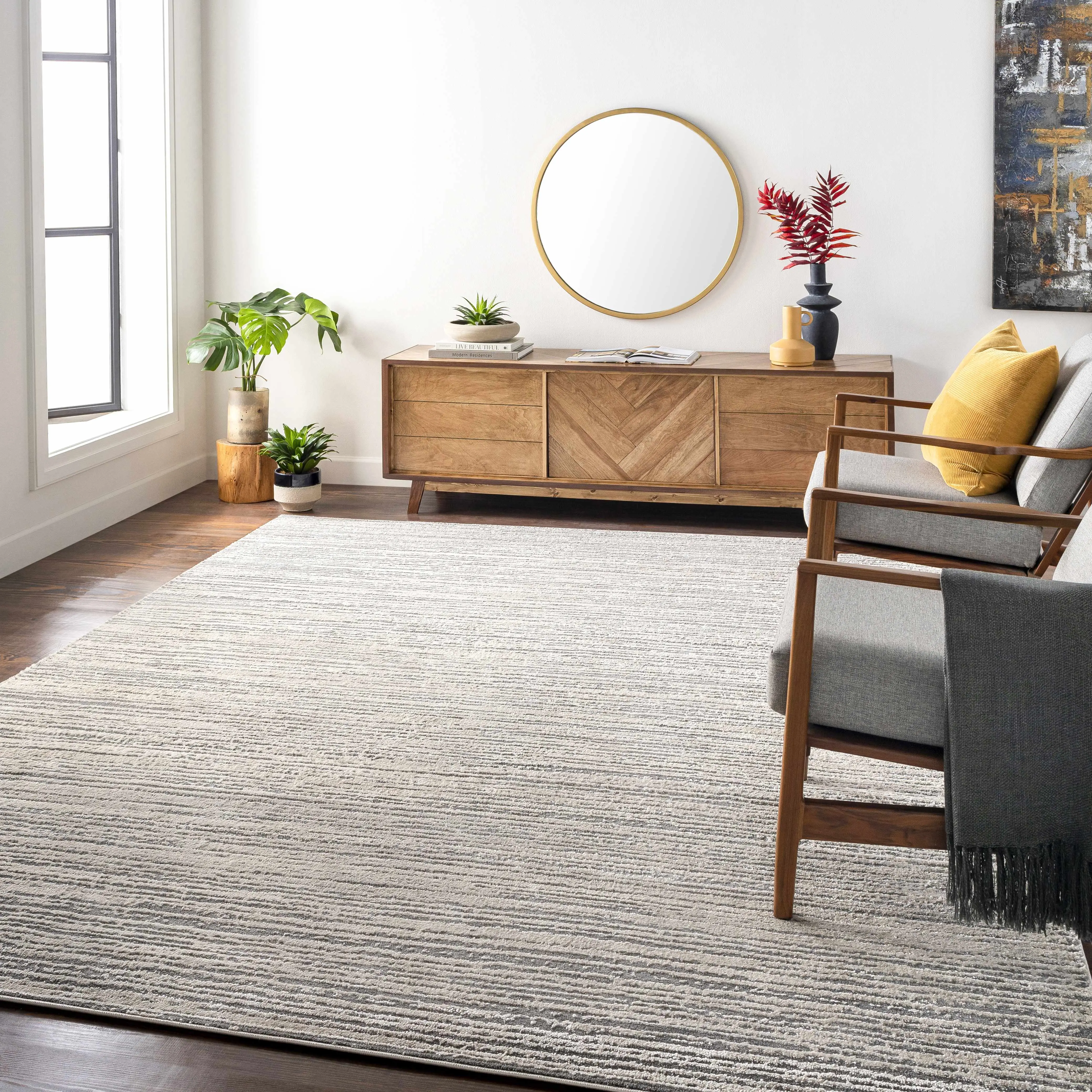 Yemassee Tibetan Striped Area Rug
