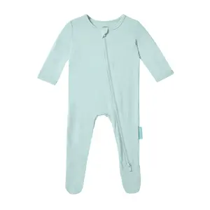 PurComfy Supersoft Bamboo Baby Zipper Footie Pajamas - Comfortable Sleepwear for Boys & Girls, Eczema-Soothe, Suitable for 0-24 Months, Unisex Onesie