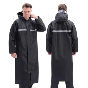 Outdoor trench coat Thickened one-piece raincoat Full body rainstorm protection Long reflective flood control emergency raincoat(Sheets)