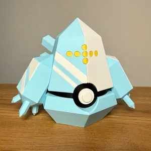 Regice Ball - Made to Order, High-Quality PLA, 3D Printed Pokeball Figure
