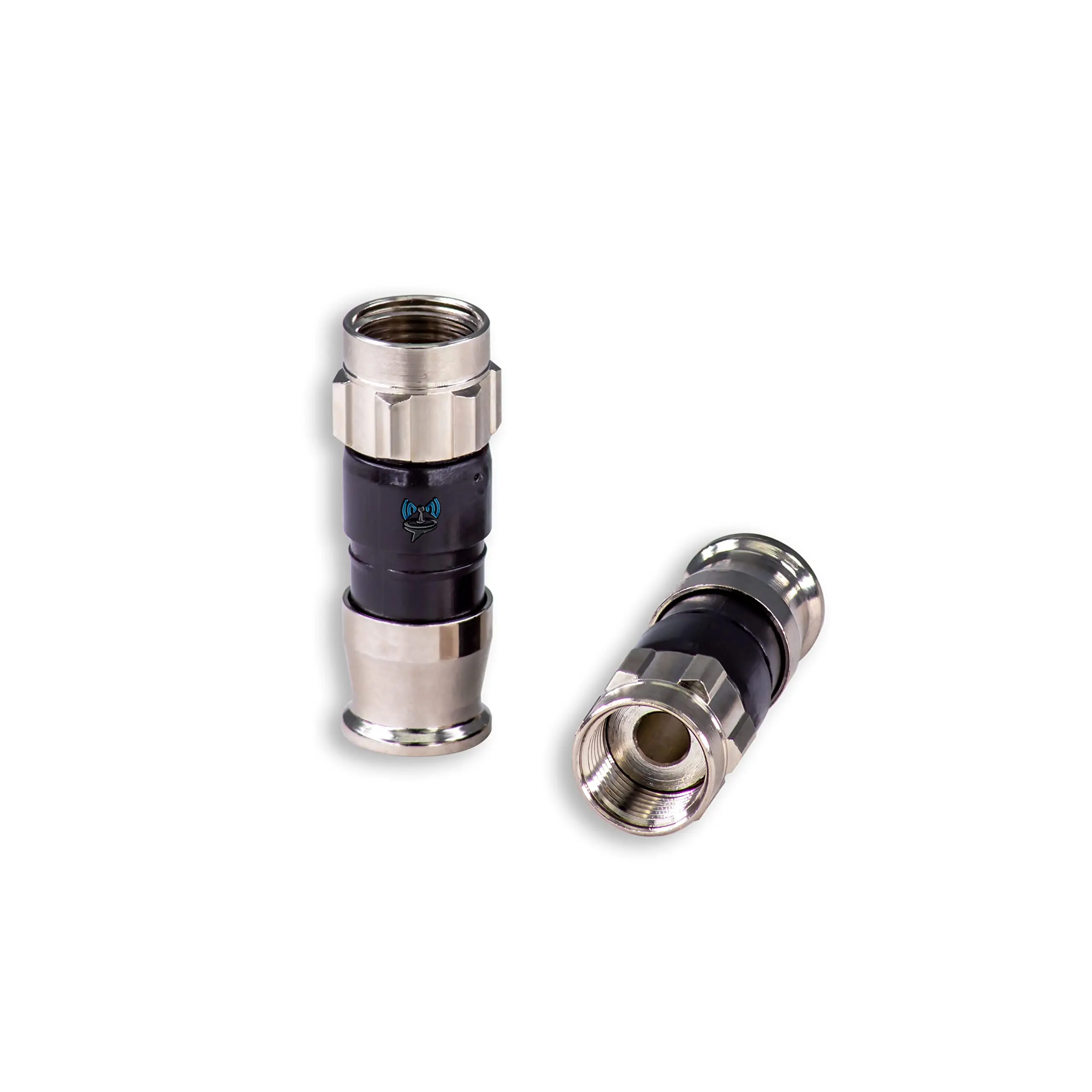 SatelliteSale Indoor/Outdoor Fittings Coaxial Connectors for RG-59 Coax Cables Pack of 10 Pcs