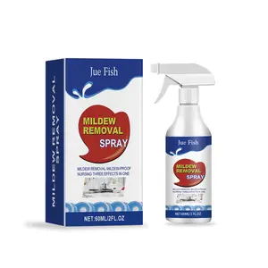 Jue-Fish Mold Cleaner Spray, effective for removing mold and odors in rooms, kitchens and living rooms, also works great on refrigerator seal strips Household