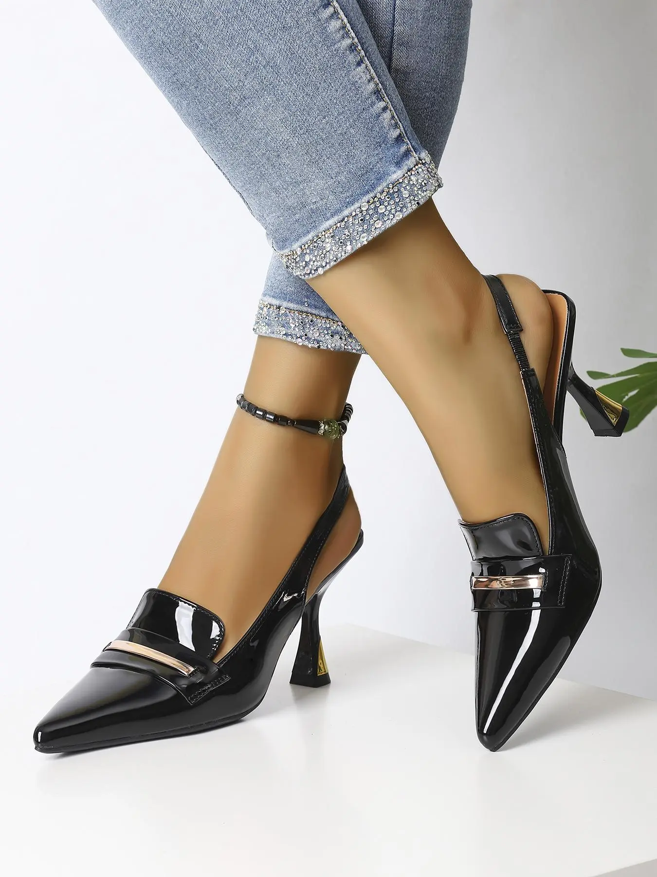 Women's Fashionable Summer Solid Color Stiletto Heels, Elegant Pointed Toe High Heels for Party, Daily Wear for Women & Girls, Elegant Party Shoes Footwear, Chic Summer Footwear, Classic Elegant Footwear