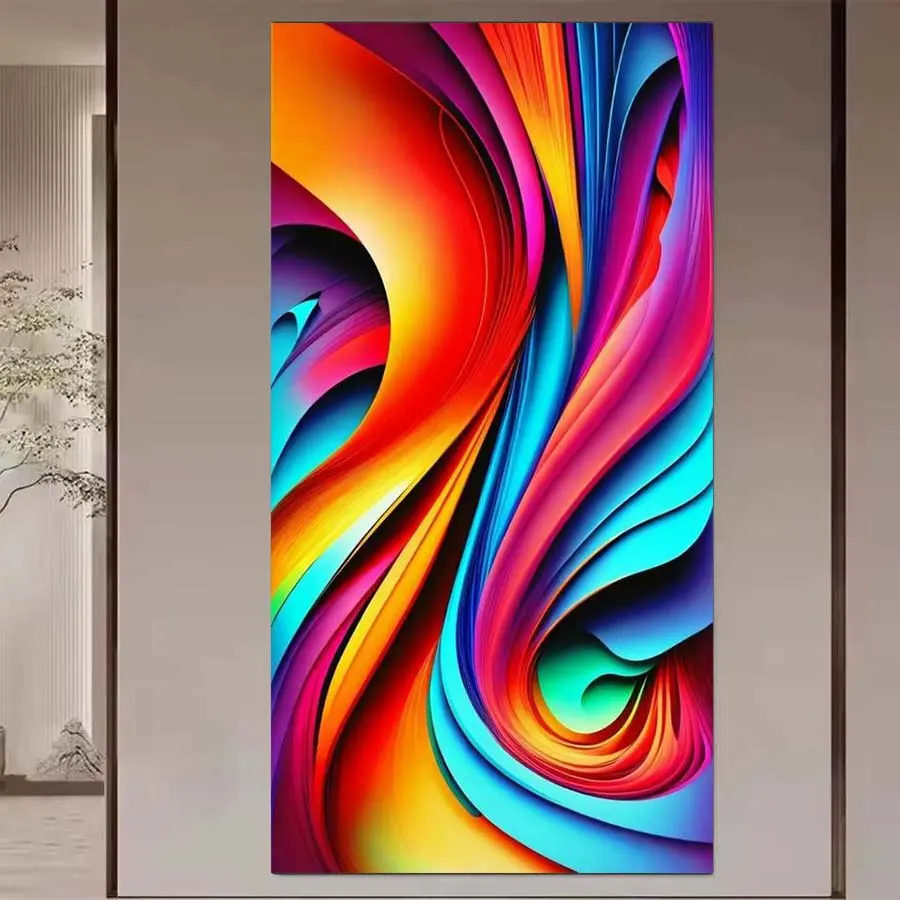 1 set of DIY diamond painting kit, 5D diamond art set, DIY decoration abstract, colorful, fluid mosaic, diamond art, DIY art home decor, Handcraft, Handmade Gifts.