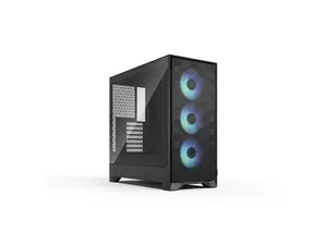 Fractal Design Pop 2 Air Black RGB - Tempered Glass - Performance Airflow PC Gaming Case - Mesh Front Panel - Three 120 mm RGB Fans Included - Spacious Interior - ATX/mATX/ITX Motherboard Support