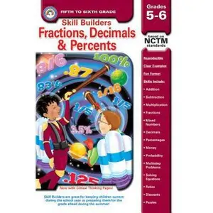 USED-Fractions, Decimals, & Percents, Grades 5 - 6 (Skill Builders™) by Clareen Arnold (Paperback)
