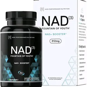 NAD+ Booster (NAD3) 312mg, 1 Month Supply, Natural Energy Supplement for Longevity & Cellular Health with NRF2 Activator Healthcare