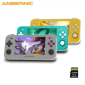 Anbernic RG505【Buy 1 Get 1Game Card(128GB-3000+Games)+1 Screen Protector+1 Type-C Cable】Handheld Game Console 4.95’’ OLED Touch Screen Android 12 Unisoc Tiger T618 Google Play Store and 26 Emulators First choice for holiday gift giving