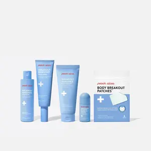 Peach Slices Body Breakout Bundle - Soothing & Smooth Acne Skin Repair Collection for Clear Calm Skin