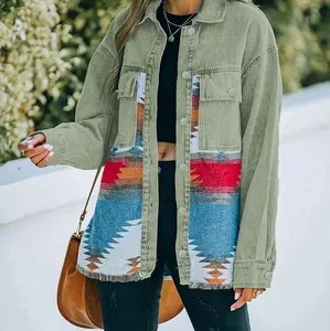 Aztec denim jacket